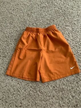 Nike Kids DRI-FIT Rust color Athletic Shorts with White Swoosh